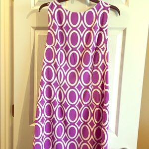 Alyx Dress - Purple/White